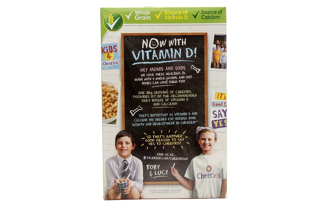 Nestle Multigrain Cheerios, 5 Whole Grains (Oats, Wheat, Rice, Corn & Barley)   Box  375 grams